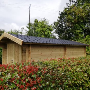 Abri de jardin en bois 2 pentes